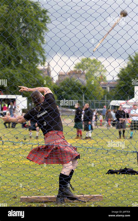 Hammer Throw Scottish Highland Games Hi Res Stock Photography And