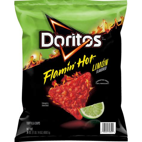 Doritos Flamin Hot Limon Flavored Tortilla Chips SmartLabel