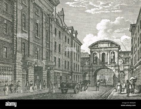 Temple Bar London England In 1800 Stock Photo Alamy