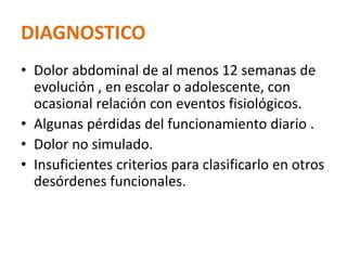 Sindrome Doloroso Abdominal en Pediatría PPT