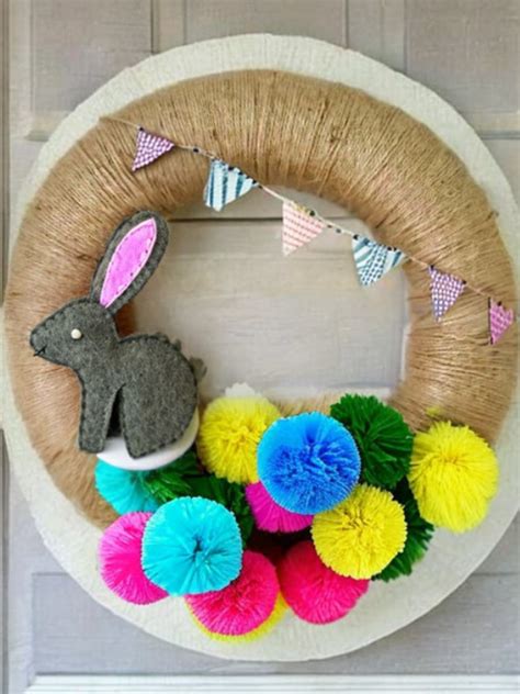 Easy DIY Easter Wreaths For Front Door Party Wowzy