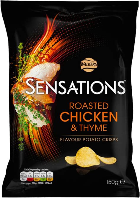 Walkers Sensations Crisps Roasted Chicken And Thyme 150g Compare Prices Buy Online