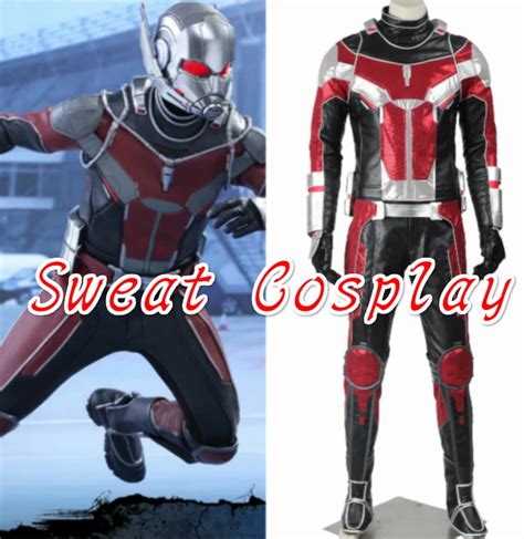 High Quality Captain America Civil War Ant Man Costume Adult Halloween