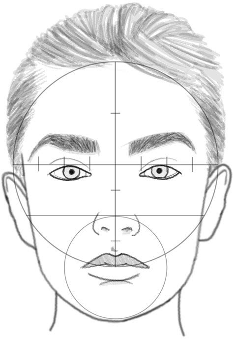 How to draw a face in basic proportions drawing beautiful female face ...