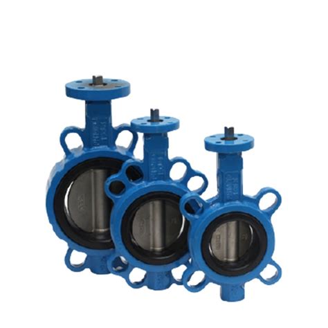 Dn100 Pn16 Wafer Type Butterfly Valve With Handwheel China Wafer Butterfly Valve And Lug