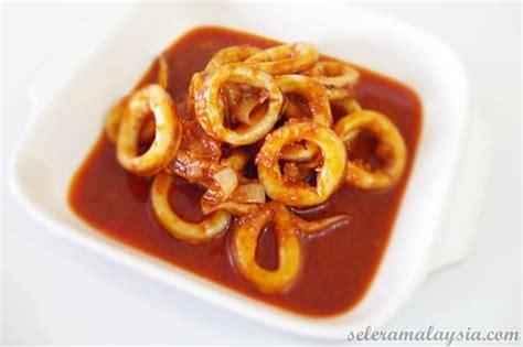 Squid Sambal Sambal Tumis Sotong Easy Delicious Recipes