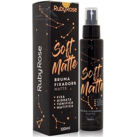 Bruma Fixadora Soft Matte Perfect Glow Ruby Rose Fixador Maquiagem