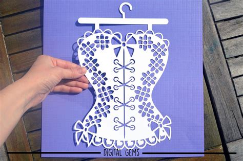 Corset SVG DXF EPS Files By Digital Gems TheHungryJPEG