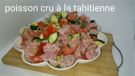 Poisson Cru La Tahitienne Raw Tuna Salad Youtube