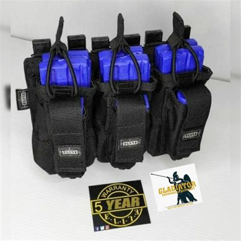 Porta Cargador Triple Elite Arma Larga Y Corta Tlacuache Env O Gratis