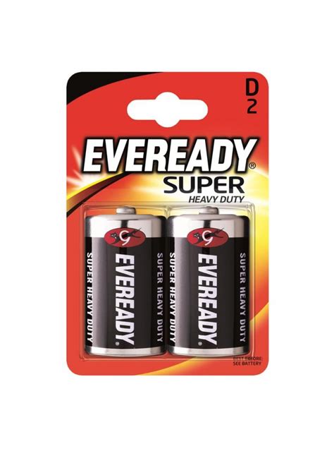 Eveready D Super Heavy Duty 2 Pack