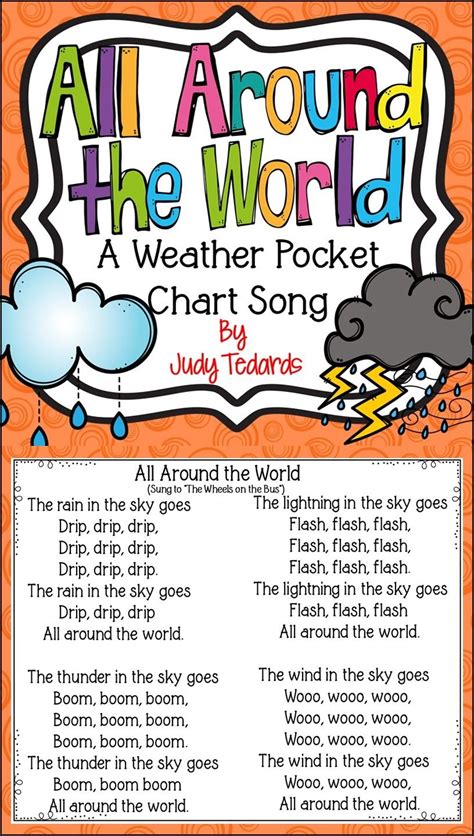 All Around the World (Pocket Chart Weather Poem) | Weather poem, Pocket ...