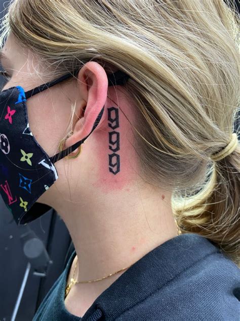 Top 62 999 Behind Ear Tattoo Best Incdgdbentre