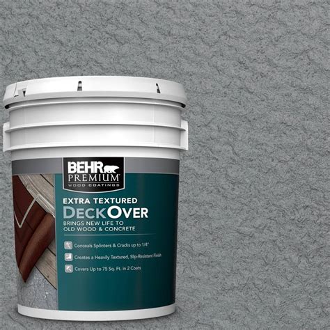 Behr Premium Extra Textured Deckover Gal Pfc Slate Gray Extra