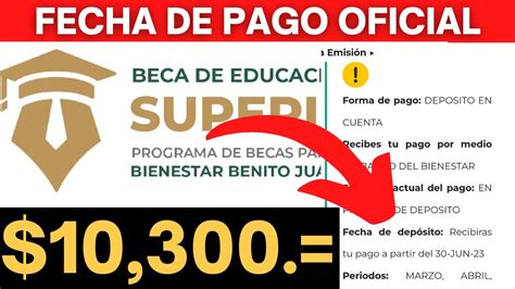 Fecha Oficial Del Doble Pago De La Beca Benito Juárez Junio 2023 10300 Youtube