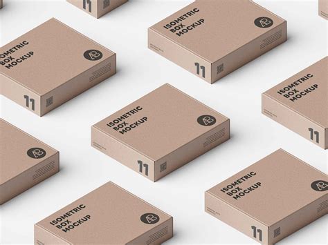 Flap Box Grid Mockup
