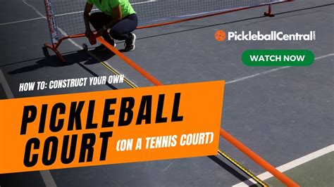 How To Build A Pickleball Court On A Tennis Court With Pickleball Central Youtube