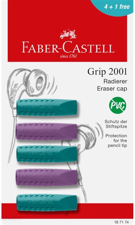 Faber Castell Gumka Grip 2001 Cosmic Nakładka Blister Ceny i opinie