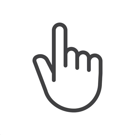 Hand Symbol Hand Gesture Linear Icon Hand Geometric Style Icon Hand