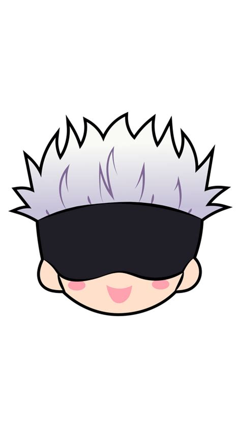 Chibi gojo satoru from jujutsu kaisen line art coloring page by hohua – Artofit