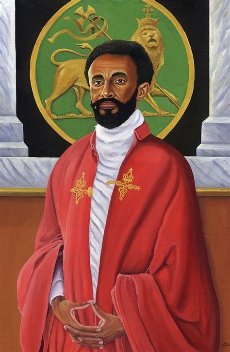 Him Emperor Haile Selassie I Painting By Kavion Robinson