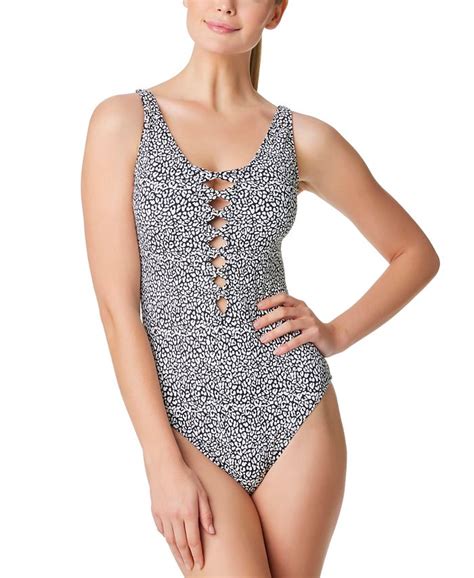 Bleu By Rod Beattie Womens Lets Get Down One Piece Swimsuit Macys