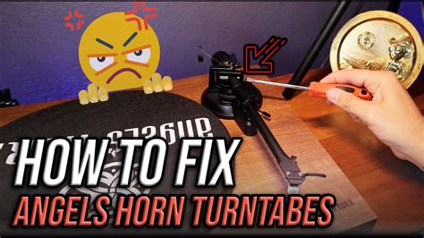 How To Fix Angels Horn Turntables Youtube