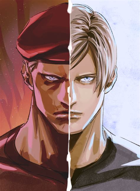 Leon S Kennedy And Jack Krauser Resident Evil And 2 More Drawn By