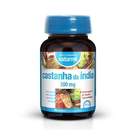 Castanha da Índia 300 mg 90 Comprimidos Naturmil Peixe Verde