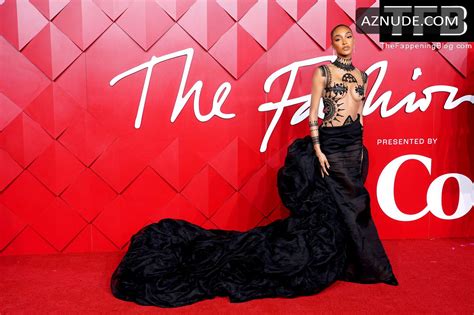 Jourdan Dunn Shows Off Her Sexy Tits At The Fashion Awards In London Fashion Talents Via