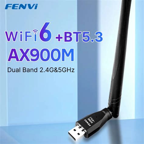 Fenvi Wifi Ax Usb Dongle Bluetooth Usb Wireless Adapter Dual