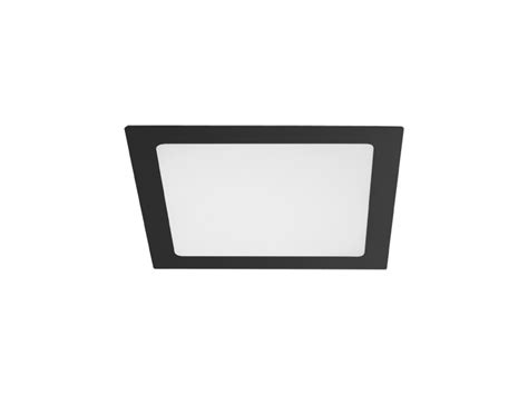 PANEL LED 18W LUX CUADRADO EMPOTRAR NEGRO 6500K Produtel