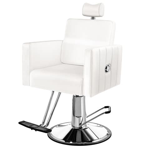 Barber Chair Baasha Reclining Salon Chair For Hair Stylist All