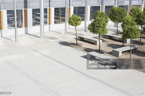 Office Building Courtyard High Res Stock Photo Getty Images