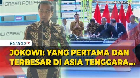 Presiden Jokowi Resmikan Ekosistem Baterai Kendaraan Listrik Di