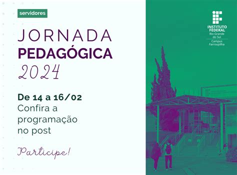 Jornada Pedag Gica Programa O Aos Servidores Do Campus Est