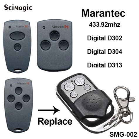 433 92 MHz fernbedienung für Marantec Garage Tor Digitale 302 304 313