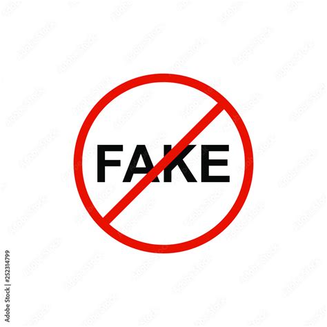 Fake Icon Fake Symbol Fake Sign Vector 素材庫向量圖 Adobe Stock