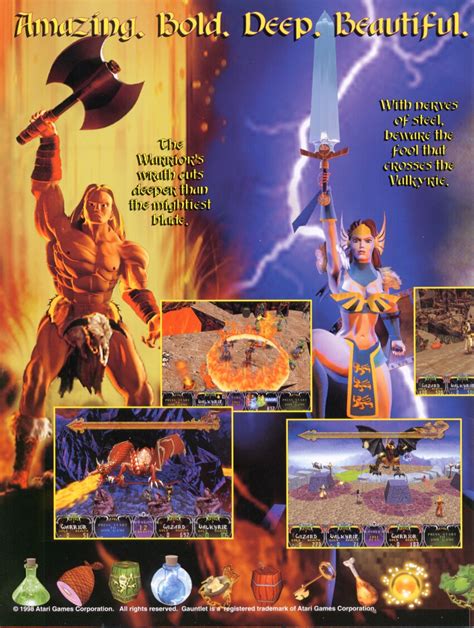 The Arcade Flyer Archive Video Game Flyers Gauntlet Legends Atari