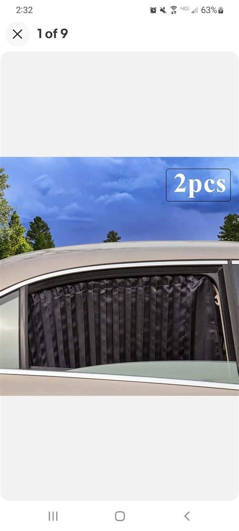 Zatooto Car Side Window Sun Shades Privacy Magnetic Black Pcs