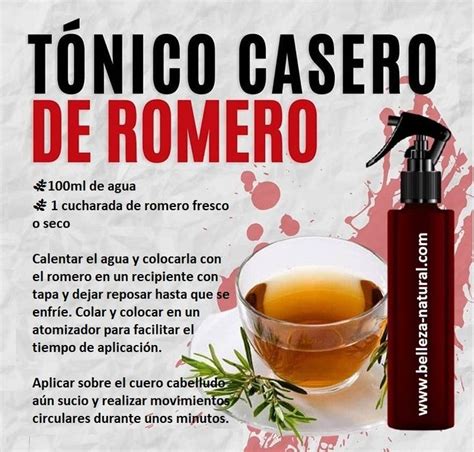 Tonico De Romero Casero Para El Cabello Remedios De Belleza Natural