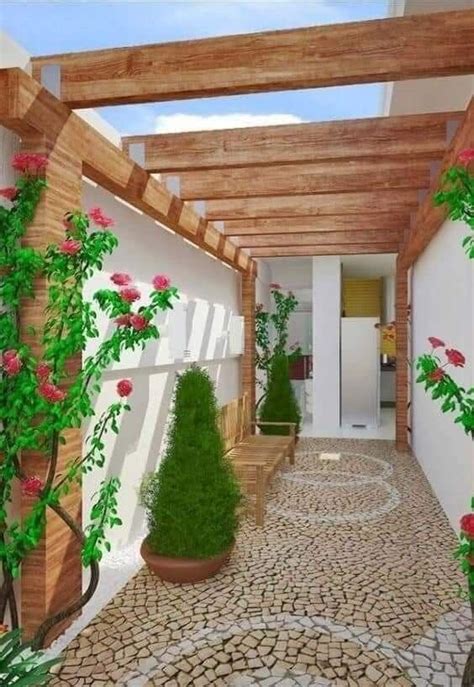 20 ideas de pérgolas simples de madera para patios 1 MILLON IDEAS