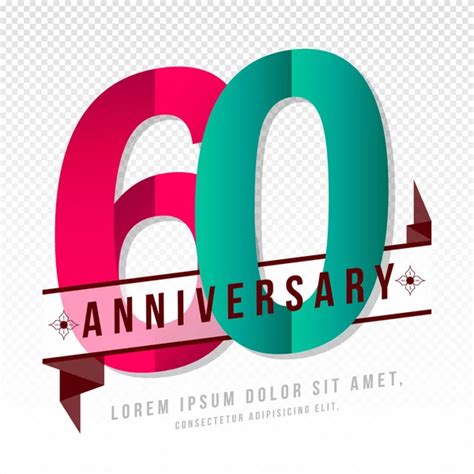 60th Anniversary Emblems Vector Art Stock Images Depositphotos