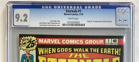 Eternals 1 CGC 9 2 Marvel 1976 Jack Kirby First Appearance