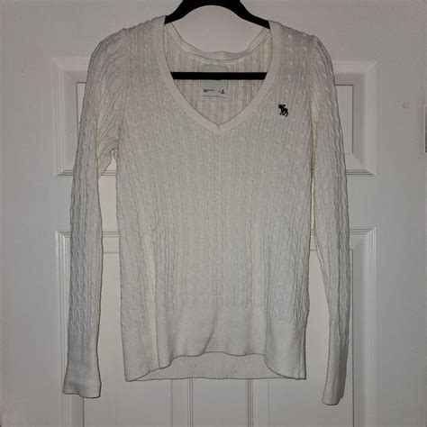 Medium Abercrombie Fitch Cable Knit Depop