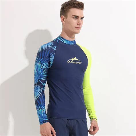 Mens Rashguard Shirt UV Protection UPF 50 Performance Fit Quick Dry