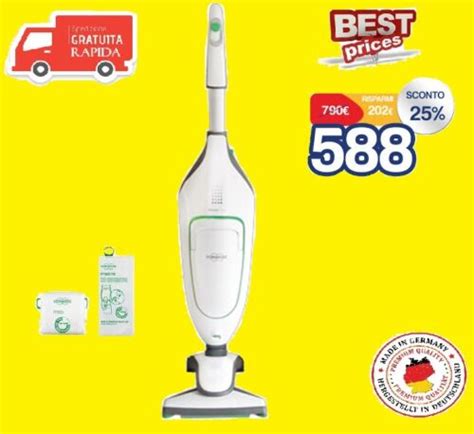 VORWERK FOLLETTO KOBOLD VK 200 Vk200 ASPIRAPOLVERE ULTIMO MODELLO NUOVO