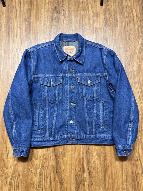 Vintage Levi S Blanket Lined Denim Trucker Jacket Gem