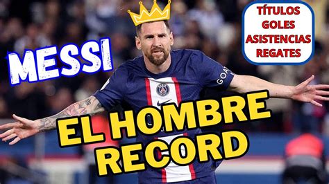 Lionel Messi El Hombre Record Cr Sin Trofeos Youtube