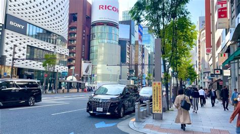 4KGinza Tokyo station Walking April 2023 銀座から東京駅までお散歩 YouTube